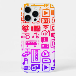 Cool Rainbow Pattern for Music Lovers iPhone 16 Pro Max Case