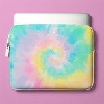 Cool Rainbow Tie Dye Pattern Monogrammed Laptop Sleeve<br><div class="desc">Cool Rainbow Tie Dye Pattern. Personalize it with you name,  monogram,  or favorite short message for a one of a kind design.</div>