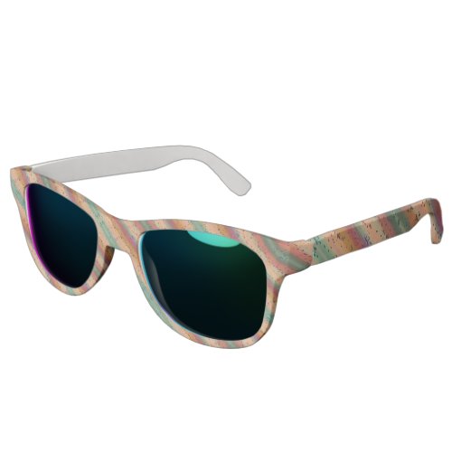Cool Rainbow Trout Skin Speckled Striped Pattern Sunglasses