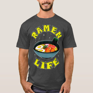 Cool Ramen Life Illustration T-Shirt