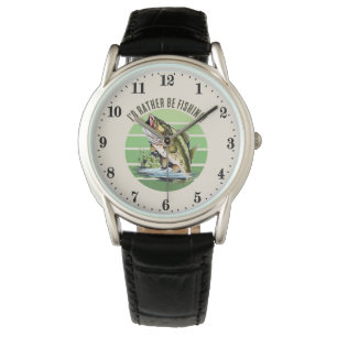 cool rather be fishing add text watch