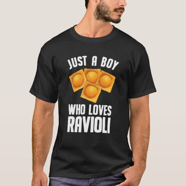 Cool Ravioli Design For Boys Men Ravioli Pasta Dou T-Shirt (Front)