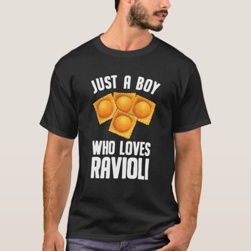 Cool Ravioli Design For Boys Men Ravioli Pasta Dou T_Shirt