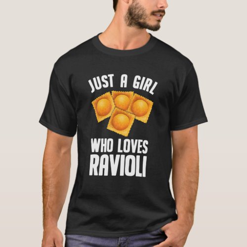 Cool Ravioli Design For Girls Women Ravioli Pasta T_Shirt