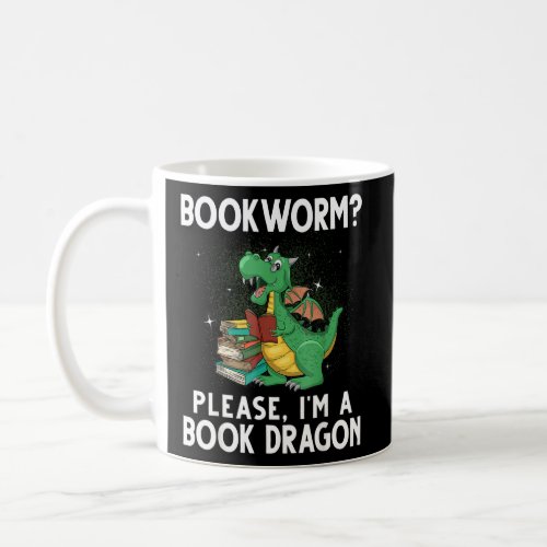 Cool Reading For Men Women Book Dragon Reader Libr Coffee Mug