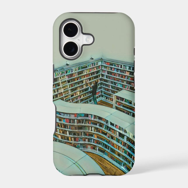 Cool reading lover gift iphone case (Back)