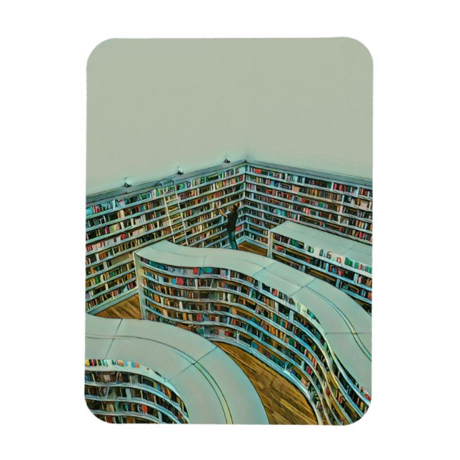Cool reading lover gift magnet (Vertical)