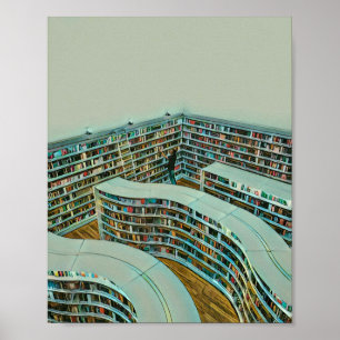 Cool reading lover gift poster