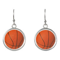 Cool Realistic Looking Basketball Earrings