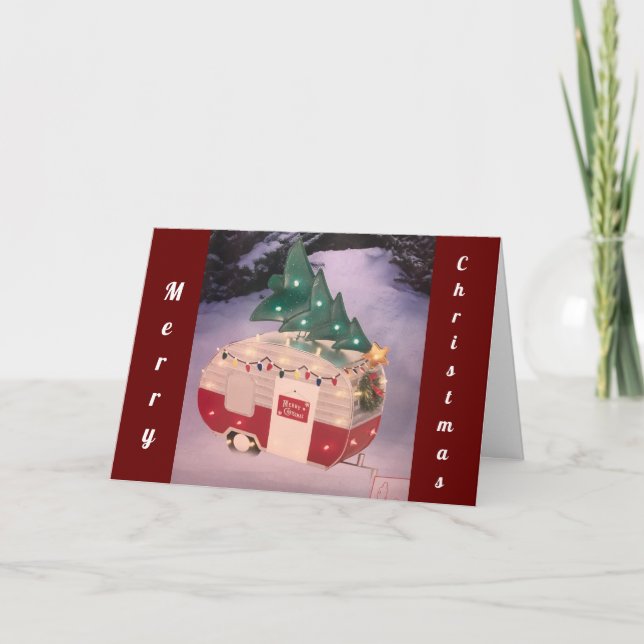 COOL RECREATIONAL VEHICLE CHRISTMAS GREETING CARD (Front)