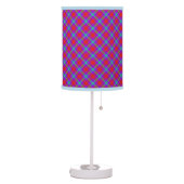 Cool Red and Blue Custom Table Lamp (Left)
