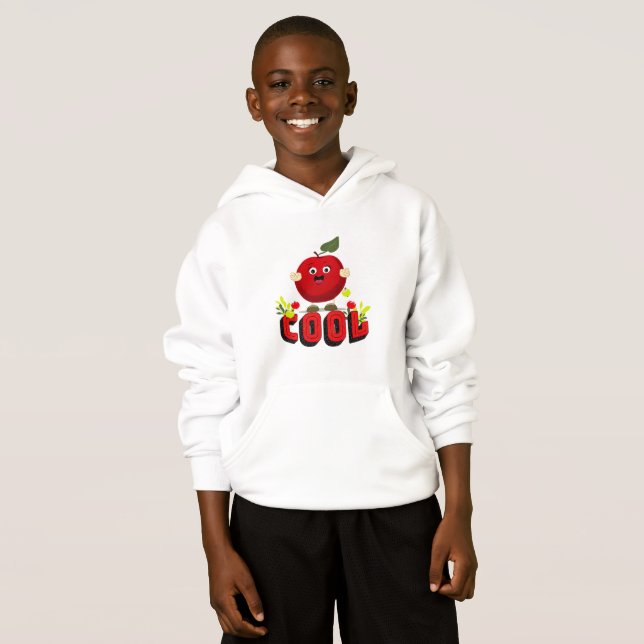 Cool red apple hoodie (Front Full)