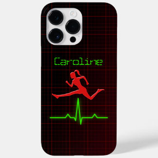 Cool Red Feminine Fitness Coach Personal Trainer Case-Mate iPhone 14 Pro Max Case