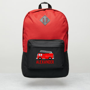 Cool Red Fire Truck Name Port Authority® Backpack