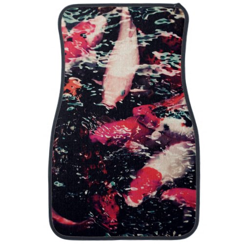 Cool Red Koi Fish in the Water Car Floor Mat