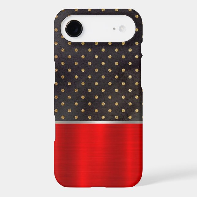 Cool Red Metallic Cell Phone Case (Back)