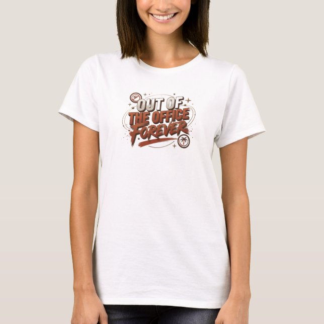 Cool Red OUT OF OFFICE Custom Shirt (Front)