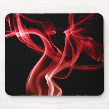 Cool Red Smoke Mouse Pad by Angel86 at Zazzle