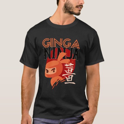 Cool Redhead Ginga Ninja Funny Ginger Ninja Gift T_Shirt