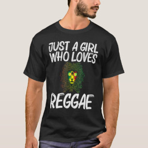Cool Reggae For Girls Mom Jamaican Music Genre T-Shirt