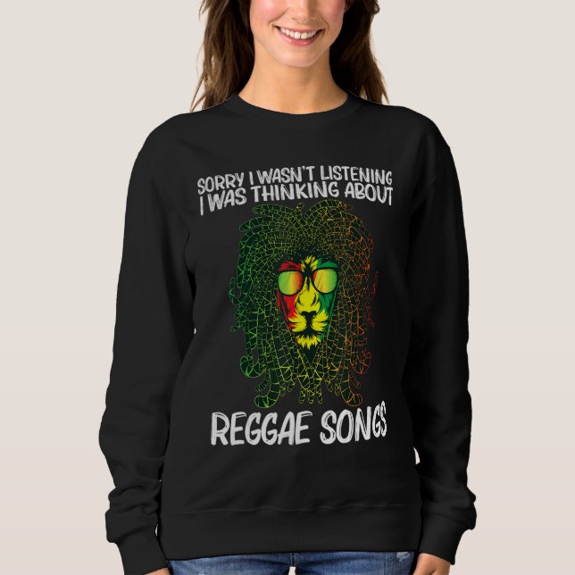 Cool Reggae For Men Women Jamaican Music Genre Sweatshirt (Front)