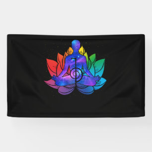 Cool Reiki Meditation Lotus Aura Banner