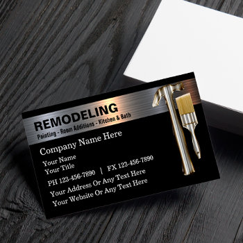 Cool Remodeling Glossy Business Cards Design by Luckyturtle at Zazzle