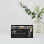Cool Remodeling Glossy Business Cards Design (Standing Front)