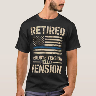 Cool Retired Police Officer Retired T-Shirt