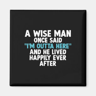 Cool Retirement Art For Men Father Grandpa Retiree Magnet