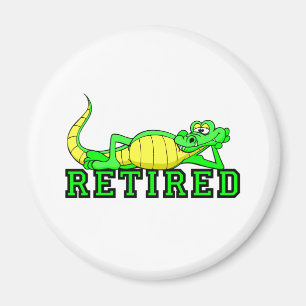 Cool retirement gator magnet