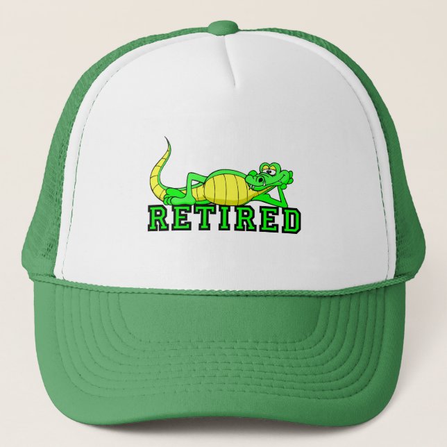 Cool retirement gator trucker hat (Front)