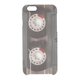 Cool Retro 80&#39;s Vintage Tape Cassette Clear iPhone 6/6S Case