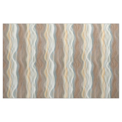 Cool Retro Abstract Artistic Waves Pattern Fabric