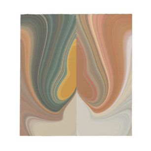 Cool Retro Abstract Graphic colorful Matata strand Notepad