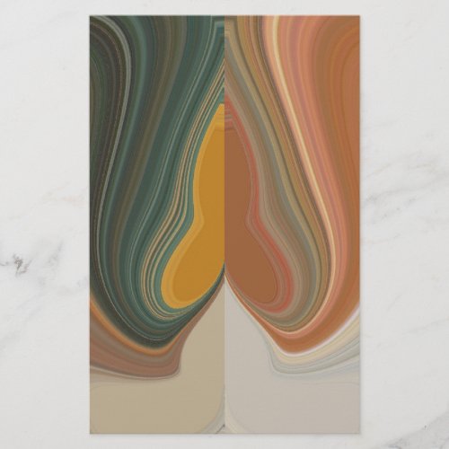 Cool Retro Abstract Graphic colorful Matata strand Stationery