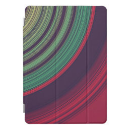 Cool Retro Abstract Record Grooves Pattern iPad Pro Cover