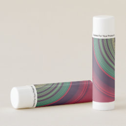 Cool Retro Abstract Record Grooves Pattern Lip Balm
