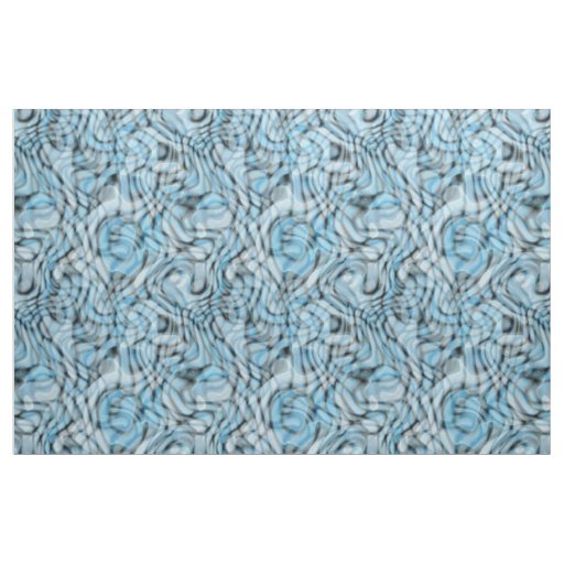 Cool Retro Artistic Abstract Waves Pattern Fabric