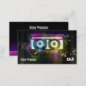 Cool Retro Audio Cassette | DJ Professional Business Card (Front/Back)