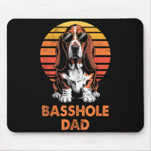 Cool Retro Bet Hound Dad Funny Vintage Dog Owner  Mouse Pad