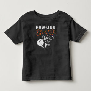 Cool Retro Bowling Champ Sport Toddler T-shirt