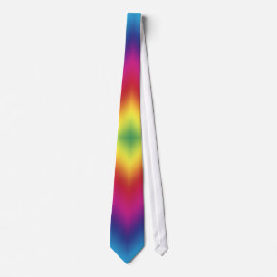 Cool Retro Bright Colors Tie