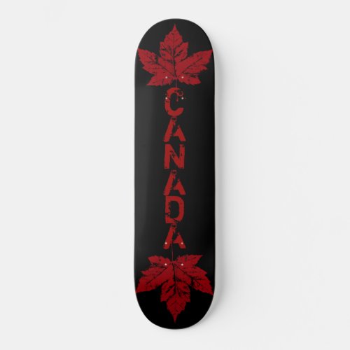 Cool Retro Canada Maple Leaf Skateboard