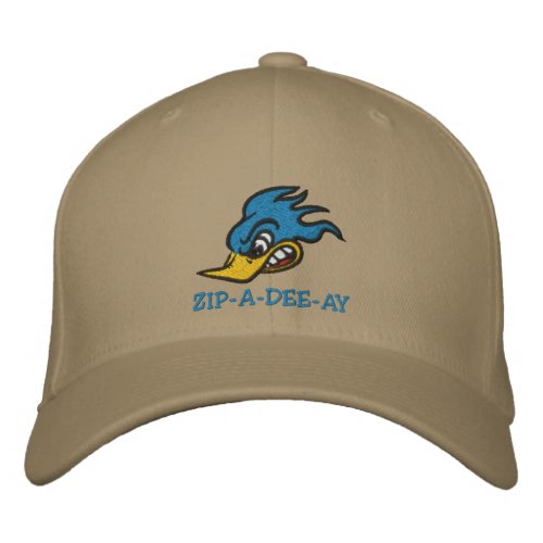 Cool Retro Cartoon Bird Embroidered Baseball Cap