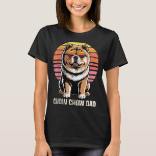 Cool Retro Chow Chow Dad Funny Vintage Dog Owner T-Shirt