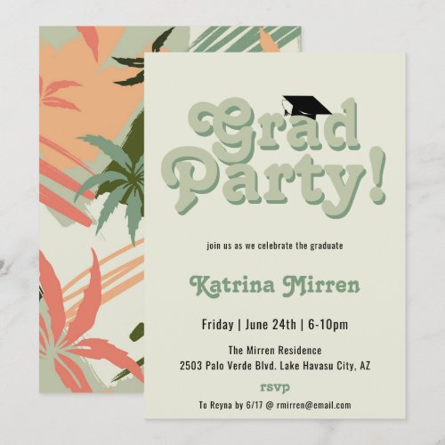 Cool Retro Graduation Party