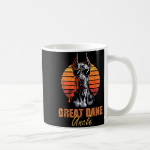 Cool Retro Great Dane Uncle Funny Vintage Dog Love Coffee Mug