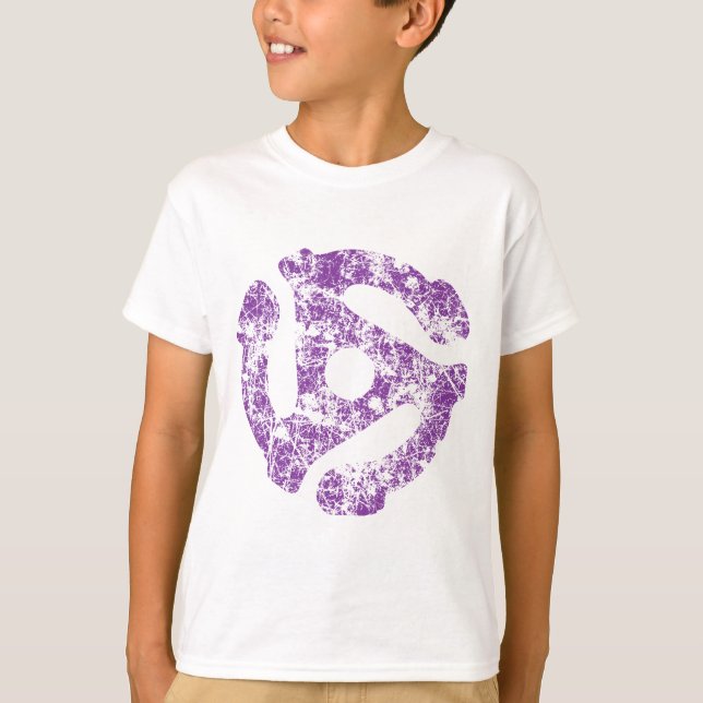 COOL Retro Grunge 45 spacer DJ T-Shirt (Front)