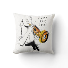 Cool Retro Guy Playing Trumpet - Custom Name